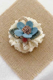 Floral Lace Ruffle Hair Clip