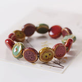 Glazed Beaded Bracelet