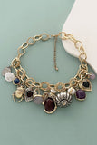 Charm Chain Statement Necklace