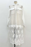 Sleeveless Lace Hem Casual Dress
