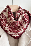 Patterned Square Neck Scarf