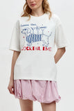 Graphic Print Crew Neck Short Sleeve Tee