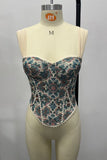 Off-Shoulder Corset Tank Top