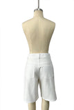 Button Detail Pocket Casual Shorts