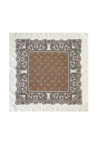 Patchwork Floral Print Square Scarf
