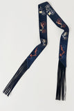 Printed Fringed Detail Scarf