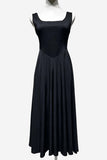 Square-Neck Midi Dress