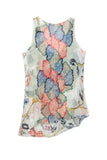 Sequin V-Neck Floral Tank