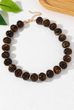 Polished Beaded Statement Necklace