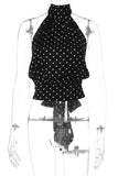 Polka Dot Halter Tank Top