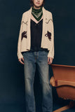 Horse Pattern Knit Cardigan