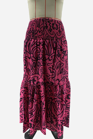High-Waist Flowing Maxi Skirt