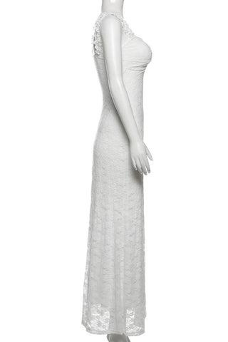 Elegant Lace Vacation Dress