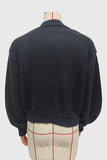 Floral Detail Ribbed Knit Cardigan