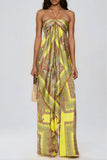 Paisley Halter Neck Wide-Leg Pants Set