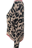 Leopard Print V-Neck Button-Front Cardigan