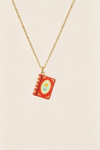 Mini Book Pendant Necklace