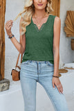Eyelet-Detail Tank Top