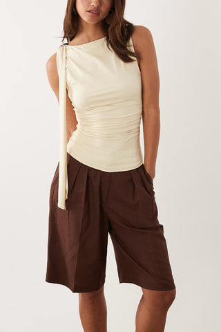 Asymmetric Detail Cami Top