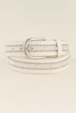 Pearl Stud Buckle Belt