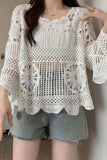 Scalloped Crochet Blouse