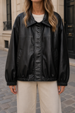 Zip-Front Collar Jacket