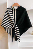 Knit Front-Tie Wrap Shawl