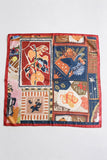 Vintage Collage Print Square Scarf