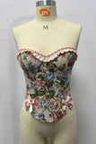 Floral Bustier Tank Top