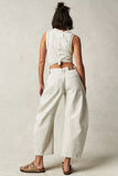 High-Waist Paneled Baggy Jeans