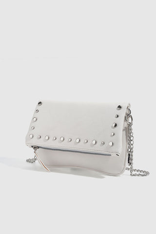 Studded Flap Chain Shoulder Bag