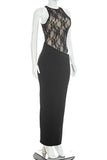 Lace Cutout Bodycon Maxi Dress
