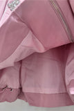 Embellished Collared Button-Front Jacket