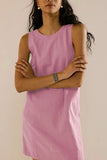 Backless Sleeveless Mini Dress