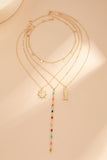 Multi-Layer Sun Fish Charm Necklace