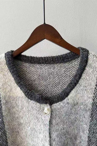 Plaid V-Neck Button-Front Sweater Vest