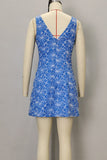 Floral Sleeveless Casual Dress