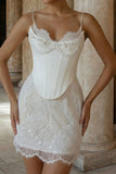 Corset Lace Sequin Mini Casual Dress