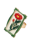 Floral Enamel Ring