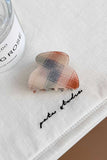 Plaid Acrylic Claw Hair Clip