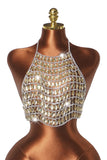 Beaded Halter Crop Top