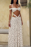 Tie-Front Cutout Strap Skirt Set
