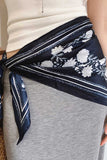 Floral Print Tie-Waist Scarf