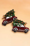 Christmas Tree & Truck Hair Claw Clip
