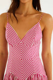 Strappy Printed Casual Dress