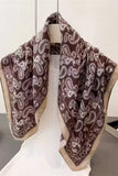 Patchwork Geometric Print Square Scarf