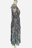 Flowy Printed Midi Dress