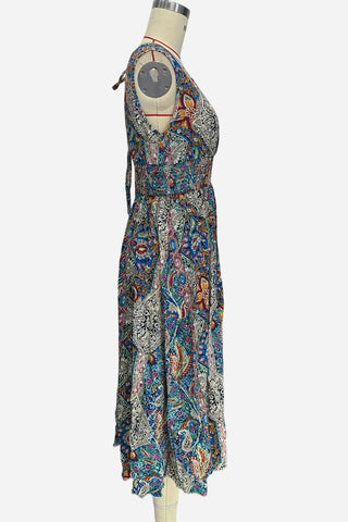 Flowy Printed Midi Dress