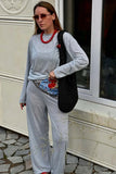 Elastic Waist Casual Lounge Pants