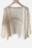 Open-Front Floral Blouse